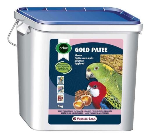מזון ביצים לתוכים גדולים עם דבש 5 ק"ג | Versele Laga Gold Patee