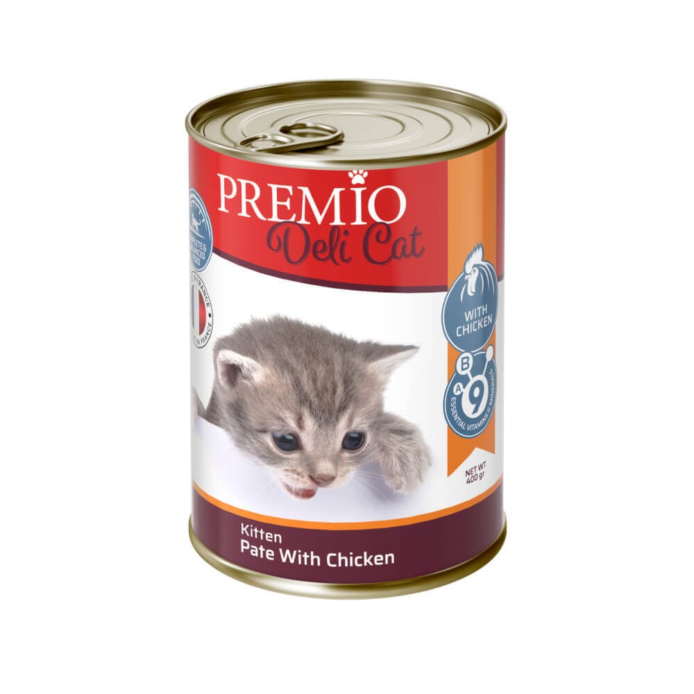 שימור פטה לחתלתולים בטעם עוף 400 גרם | Premio Delicacy Chicken for Kittens