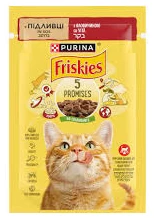 מעדן רטוב לחתולים בטעם בקר ברוטב 85 גרם | Friskies