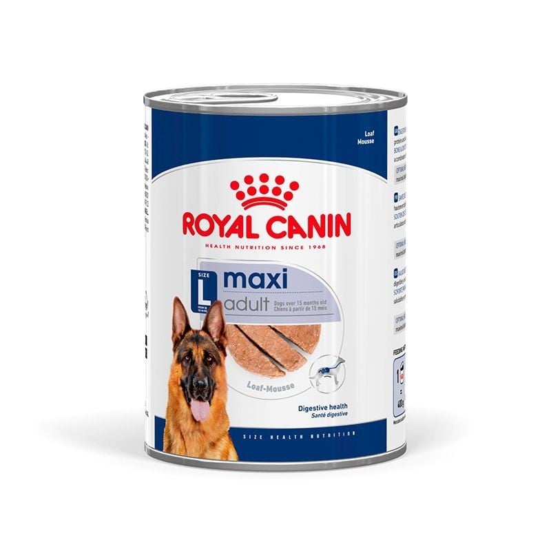 מזון רטוב לכלבים בוגרים מגזע גדול 410 גרם | Royal Canin Maxi Adult Loaf