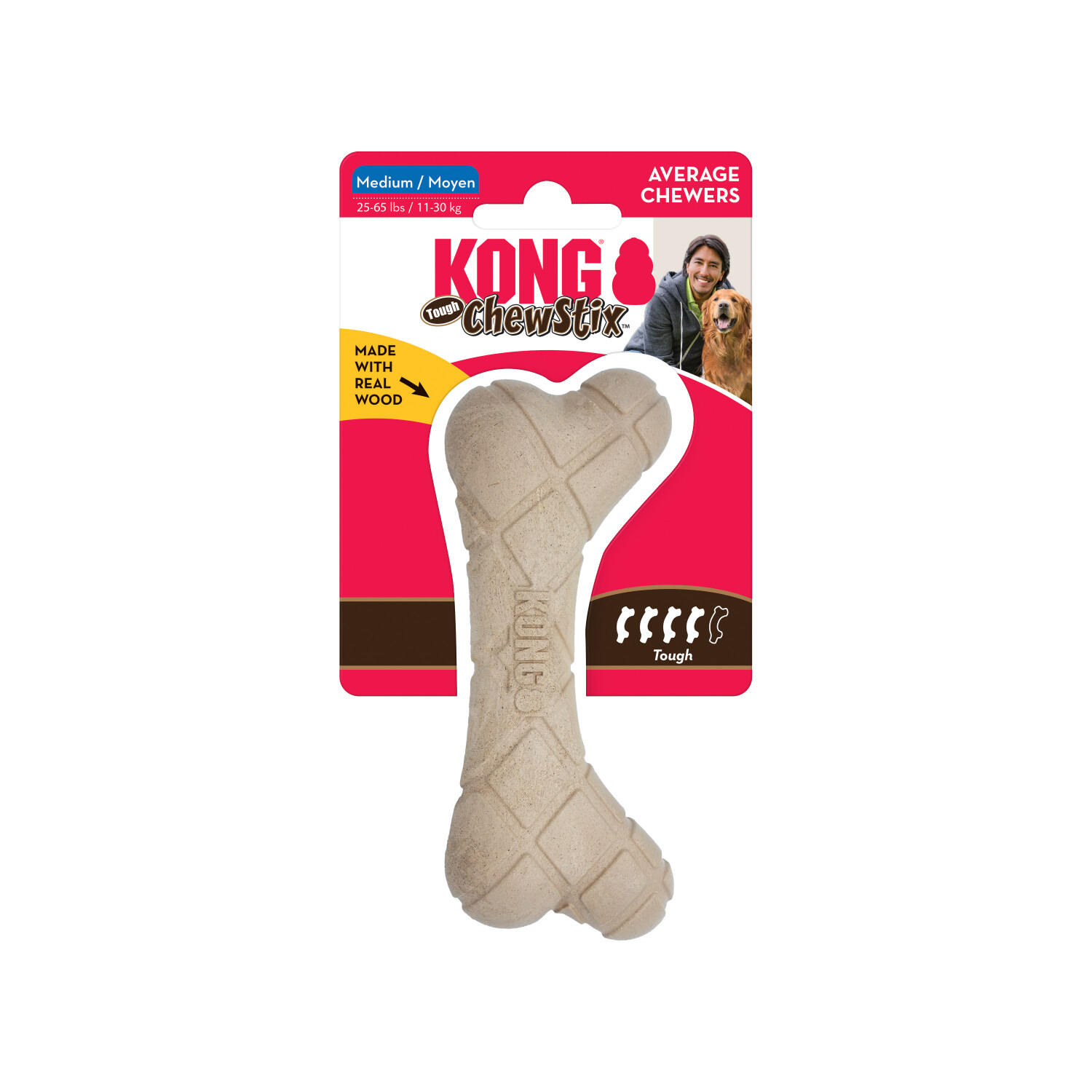 צעצוע לעיסה לכלבים מידה M | KONG ChewStix Tough