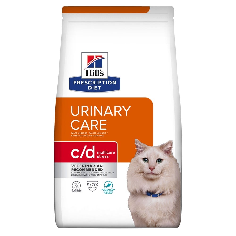 מזון יבש לחתולים בוגרים 8 ק"ג | Hill's Prescription Diet c/d Multicare Stress Cat Food