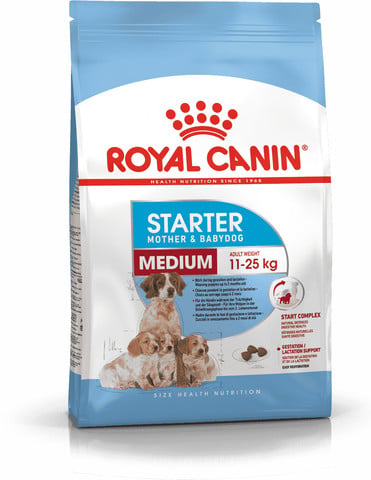 מזון יבש לאם וגורי כלבים מגזע בינוני 15 ק"ג | Royal Canin Medium Starter Mother & Babydog - רויאל קנין - Royal Canin