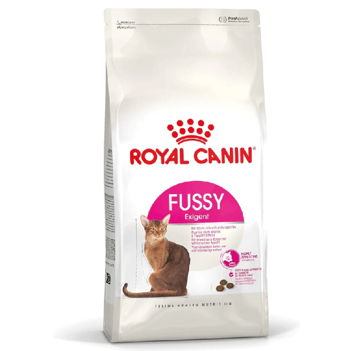 מזון יבש לחתולים בוגרים פאסי אקסיג'נט 2 ק"ג | Royal Canin Adult
