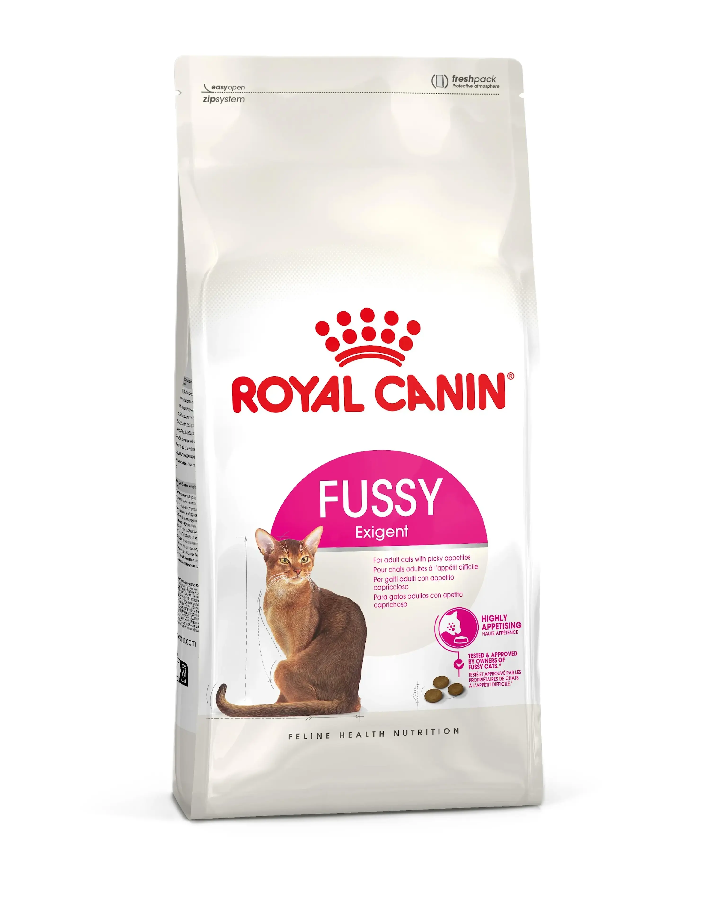 מזון יבש לחתולים בוגרים 4 ק"ג | Royal Canin Exigent Fussy