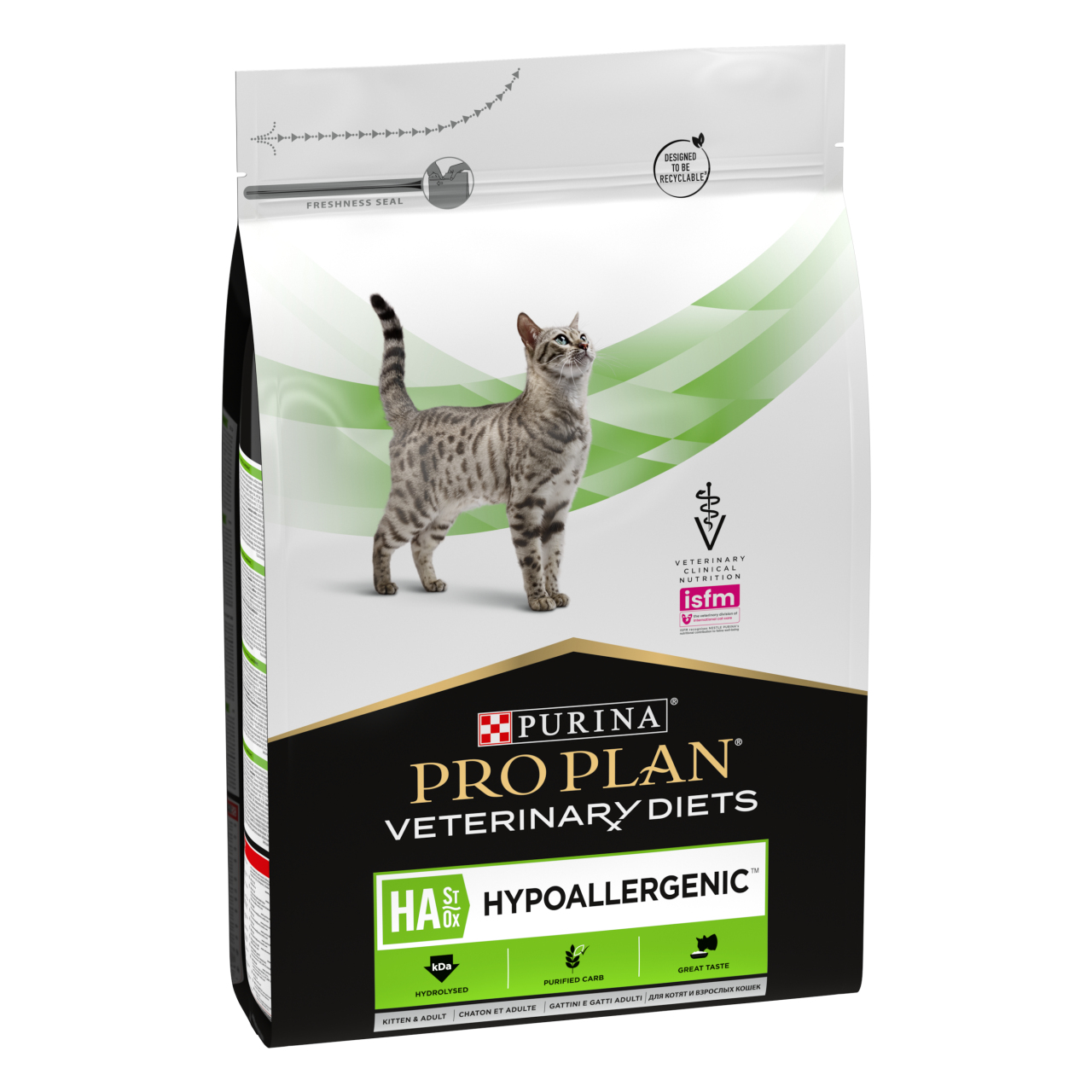 מזון יבש רפואי היפואלרגני לחתולים 3.5 ק"ג | Pro Plan Veterinary Diets HA Hypoallergenic Cat Food