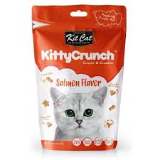 חטיף פריך לחתולים בטעם סלמון 60 גרם | Kit Cat Kitty Crunch Salmon