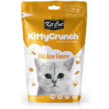 חטיף פריך לחתולים בטעם עוף 60 גרם | Kit Cat Kitty Crunch Chicken