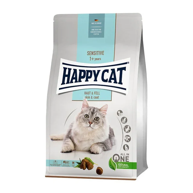 מזון יבש לחתולים בוגרים 4 ק"ג | Happy Cat Sensitive Adult Chicken