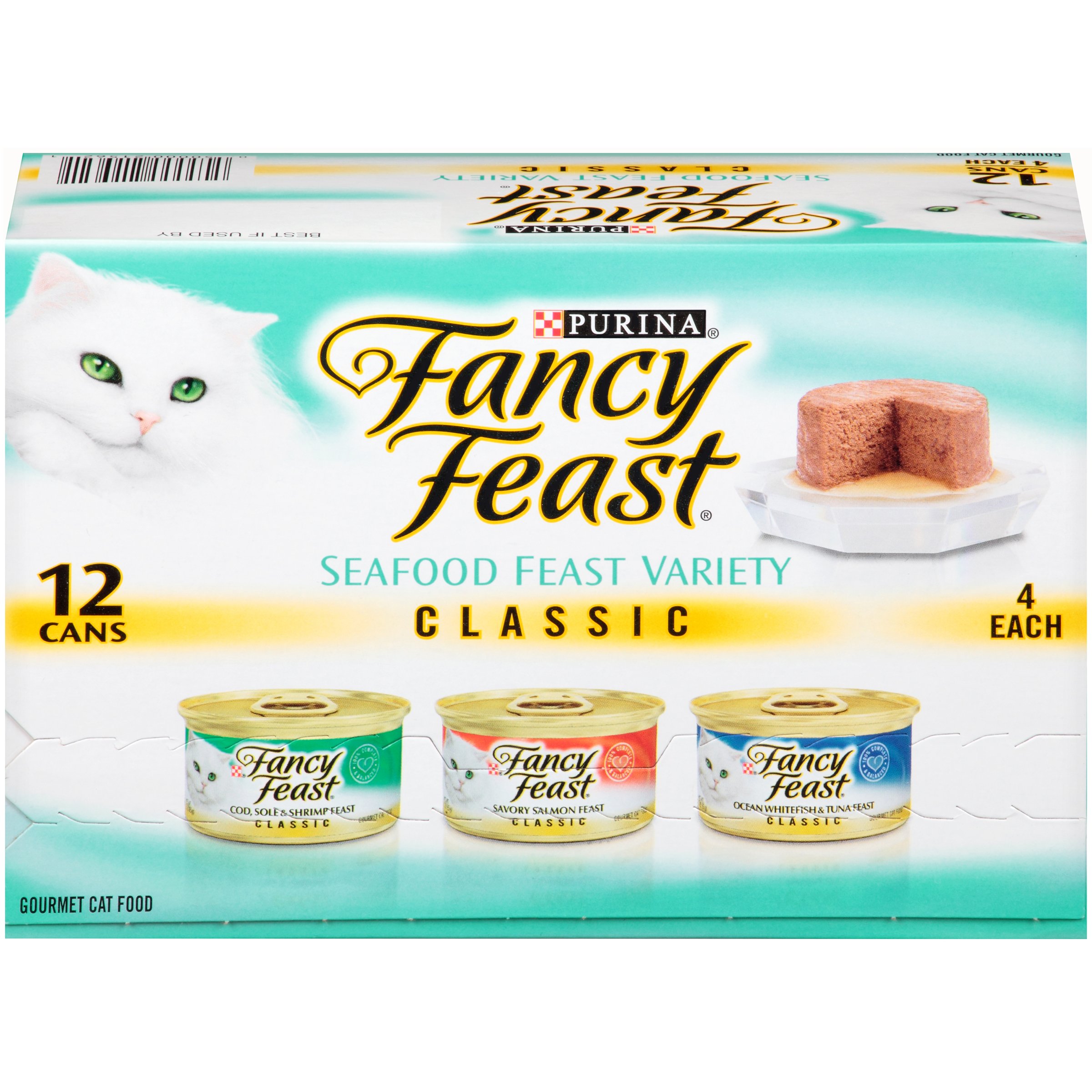 שימורי פנסי פיסט במרקם פטה 12 פחיות במארז | Fancy Feast