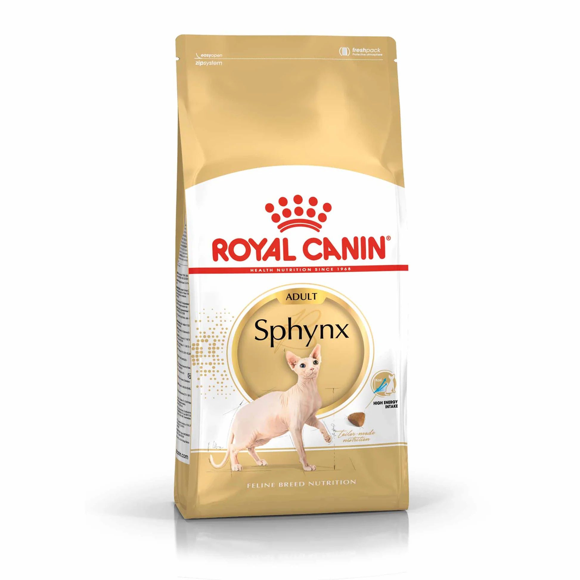 מזון יבש לחתולים בוגרים מגזע ספינקס 10 ק"ג | Royal Canin Sphynx Adult