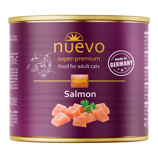 מזון רטוב לחתולים בוגרים בטעם סלמון 200 גרם | Nuevo Adult Cat Salmon