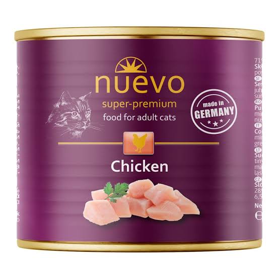 מזון רטוב משלים לחתולים בוגרים 200 גרם | Nuevo Chicken
