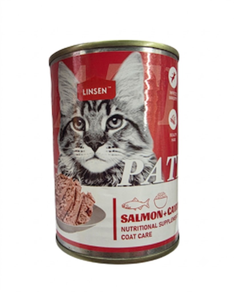 מזון רטוב לחתולים בוגרים 375 גרם | Linsen Salmon & Caviar