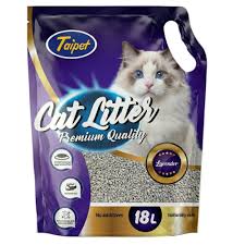 חול חתולים מתגבש בניחוח לבנדר 18 ליטר | Taipet Lavender