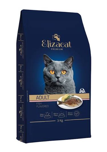 מזון יבש לחתולים בוגרים בטעם דגים 3 ק"ג | ELIZACAT