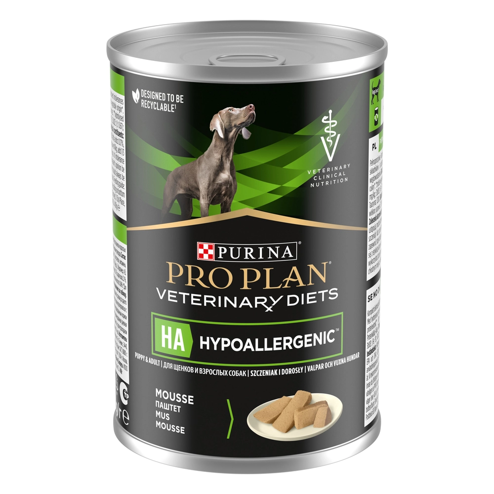 שימור רפואי היפולורגני לכלבים 400 גרם | Purina Pro Plan Veterinary Diets HA Hypoallergenic