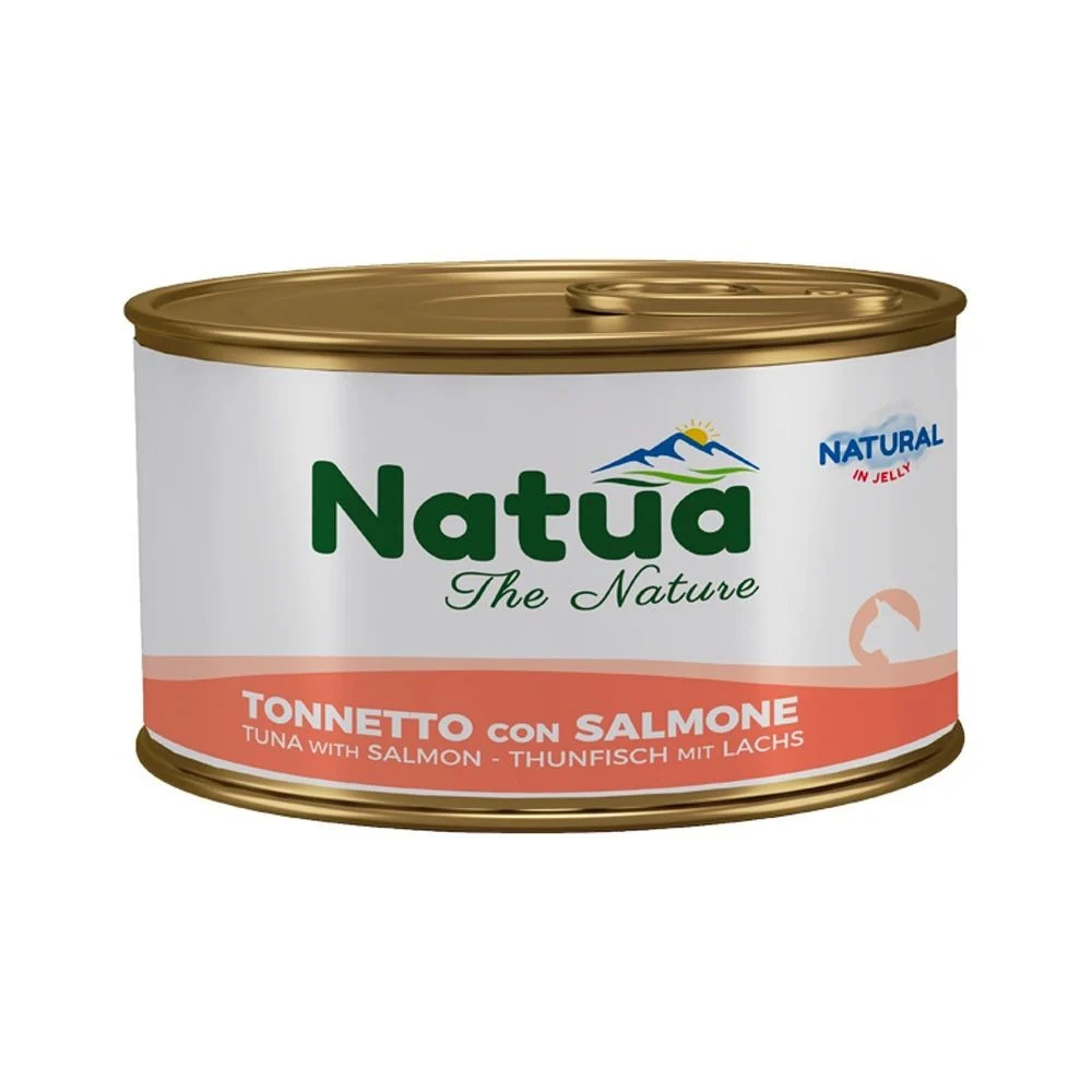 מזון רטוב משלים לחתולים בוגרים 85 גרם | NATUA Chicken with Salmon